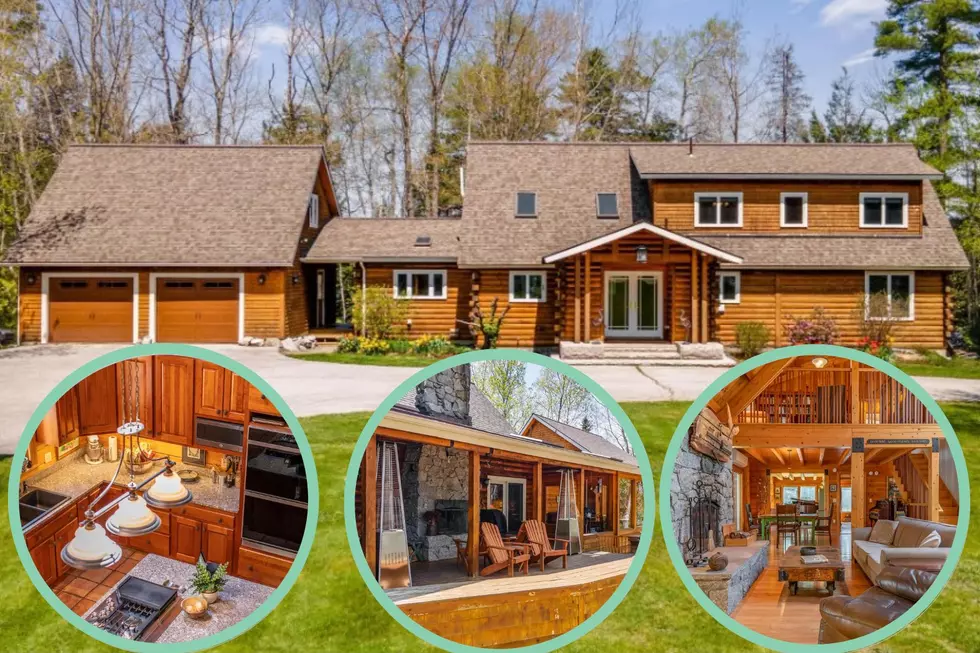 Maine Home on 23+ Acres Has a Beautiful Indoor/Outdoor Fireplace